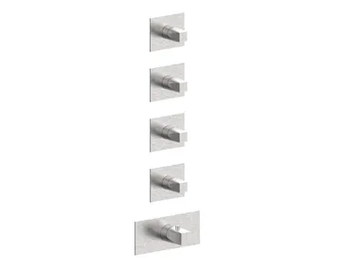 ALINE 49760V4 - 5 hole thermostatic stainless steel shower mixer by Rubinetterie Frattini - view 2